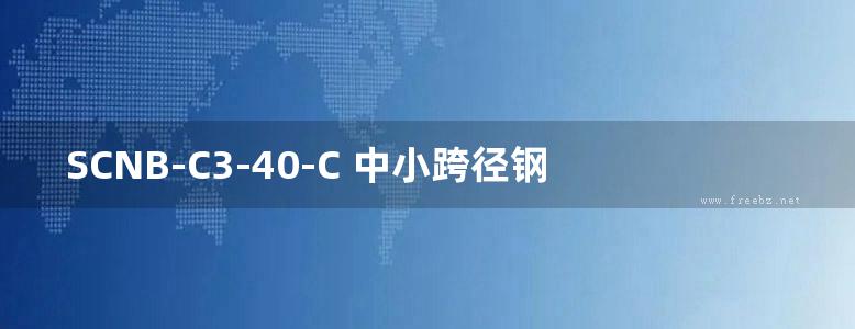 SCNB-C3-40-C 中小跨径钢箱组合梁桥通用图 窄幅钢箱组合梁（PC桥面板）上部构造 第八册（共十三册）